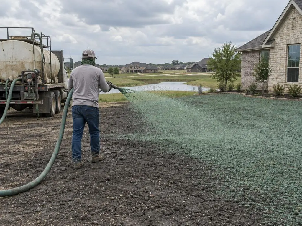 Hydroseed Lawn Installation in Dallas, TX
