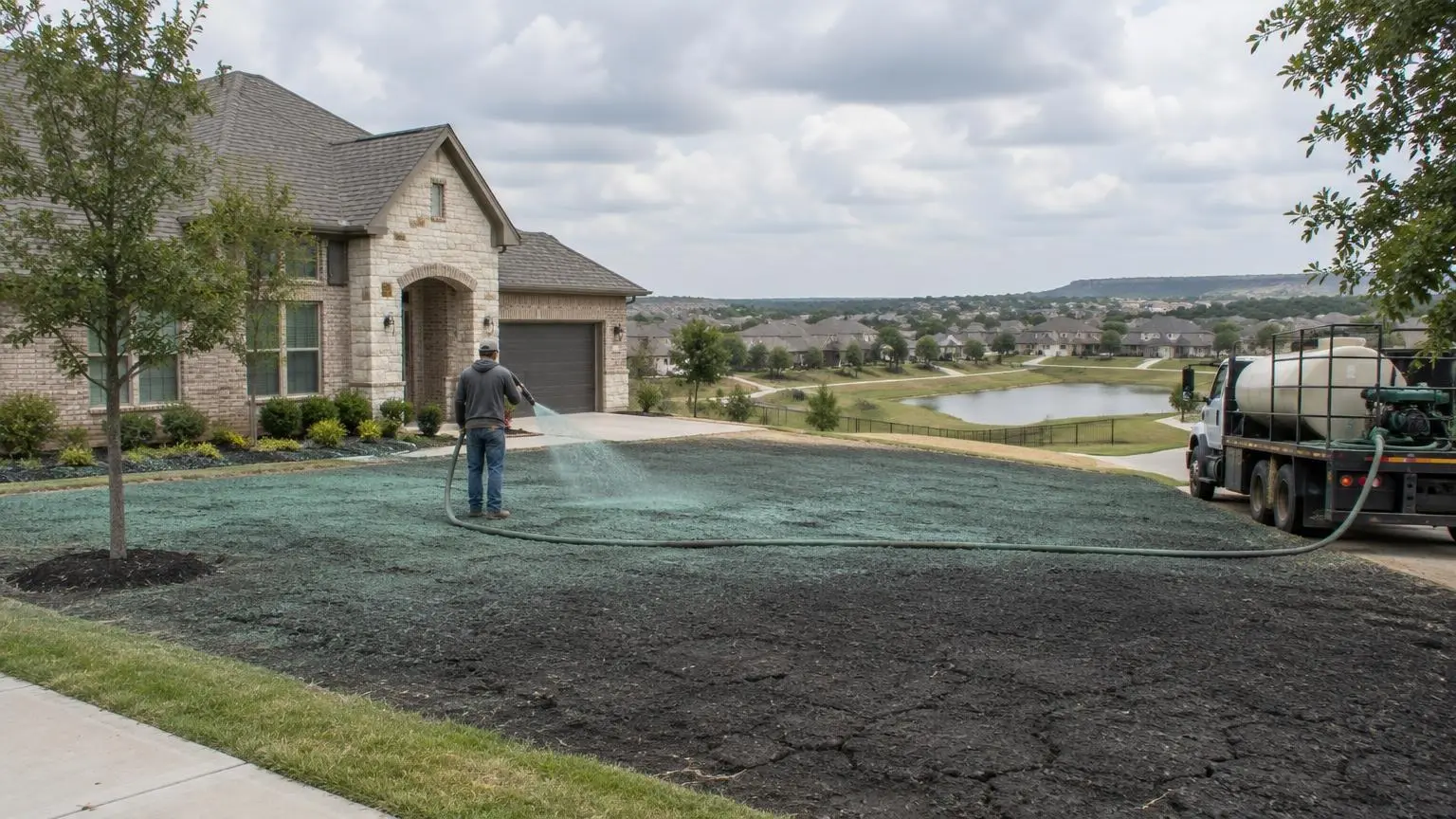 Hydroseeding in Dallas, TX
